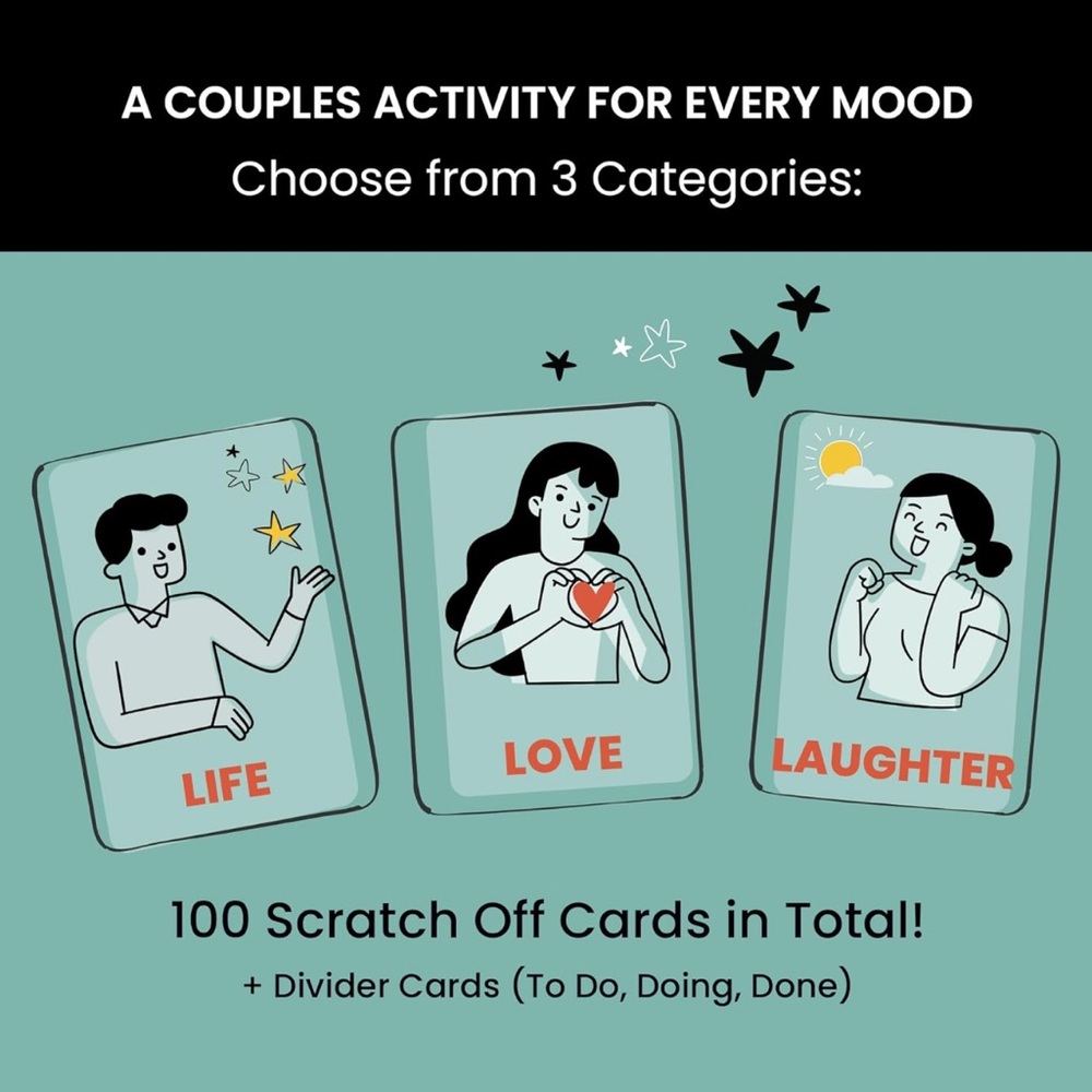 The Couples Bucket List By Flowjo Activity Cards NWT - Picture 5 of 10